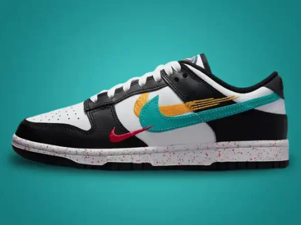 Nike Dunk Low Multiple Swooshes White Washed Teal (w)