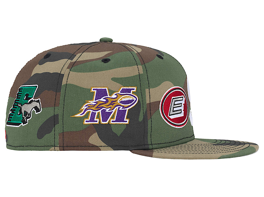 Supreme Mascots S Logo New Era 59Fifty Fitted Cap Woodland Camo - Image 3