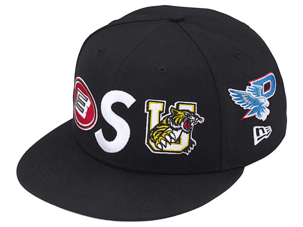 Supreme Mascots S Logo New Era 59Fifty Fitted Cap Black