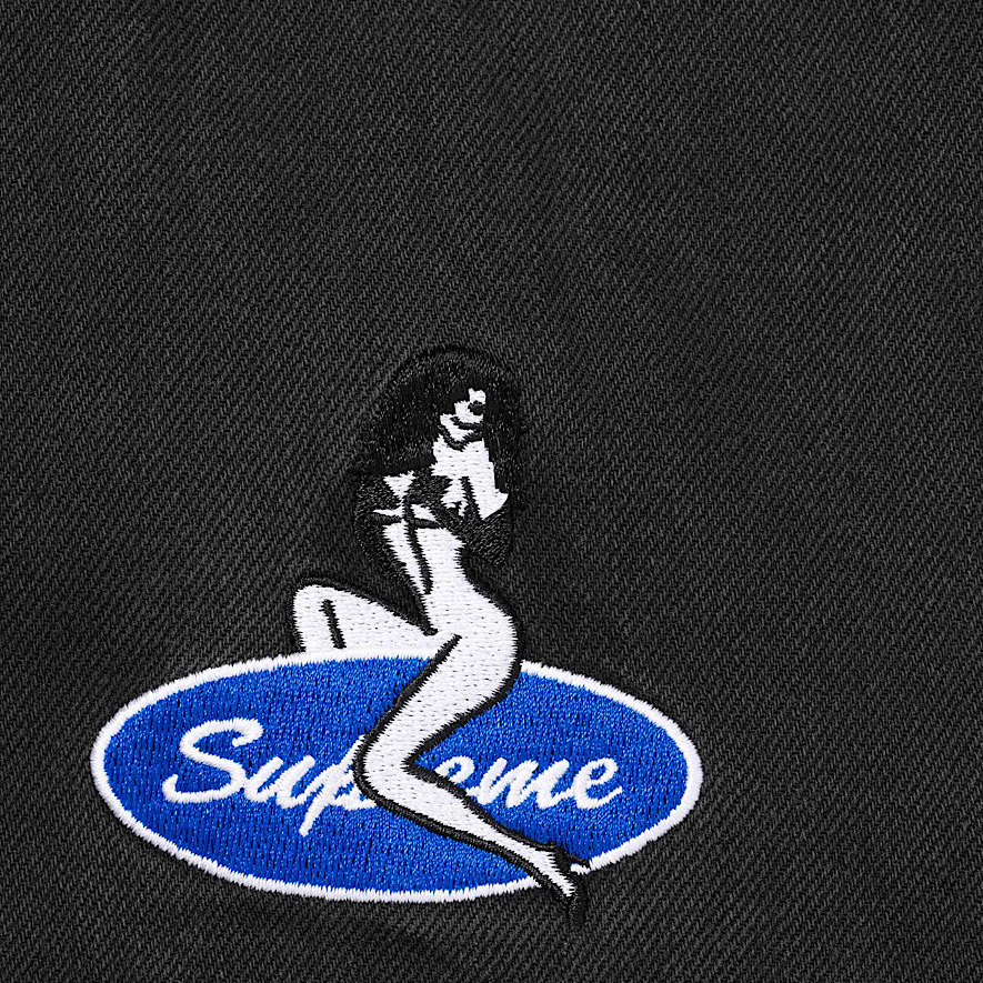 Supreme Quilted Lined Denim Snap Shirt (SS26) ‘Black’ - Image 3