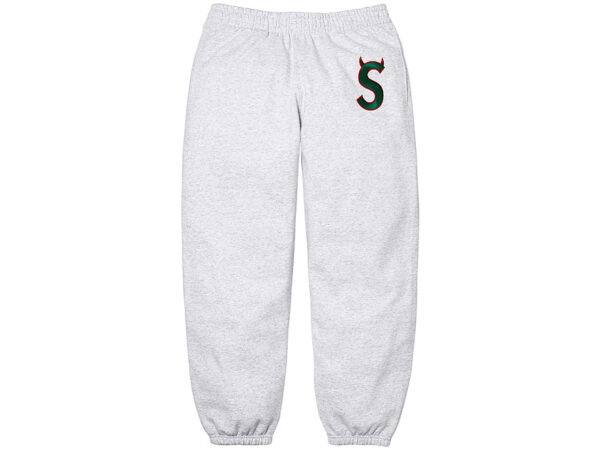 Supreme Devil S Logo Sweatpant (SS26) ‘Ash Grey’