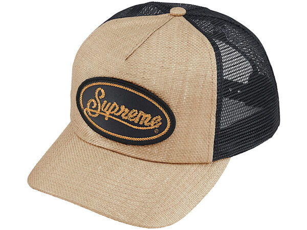 Supreme Raffia Mesh Back 5-Panel Hat ‘Tan’ 