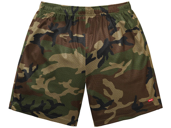 Supreme Small Box Baggy Mesh Short (SS26) ‘Woodland Camo’