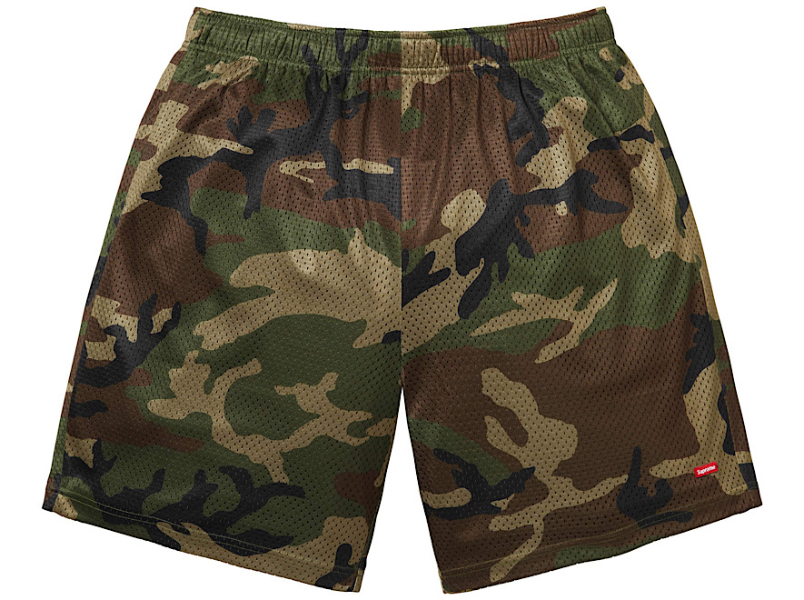 Supreme Small Box Baggy Mesh Short (SS26) ‘Woodland Camo’