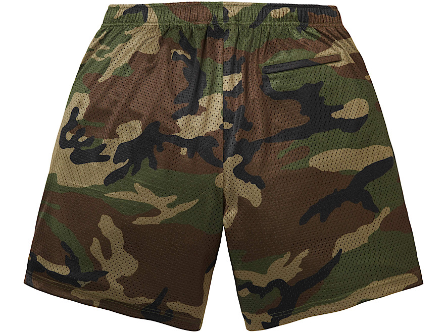 Supreme Small Box Baggy Mesh Short (SS26) ‘Woodland Camo’ - Image 2