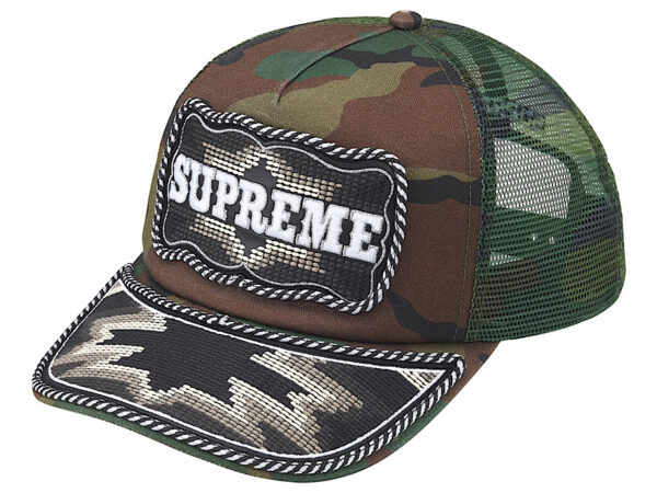 Supreme Western Embroidered Mesh Back 5-Panel ‘Woodland Camo’