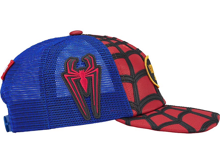 Supreme Vanson Leathers Spider-Man Mesh Back 6-Panel Hat 'Red' - Image 2