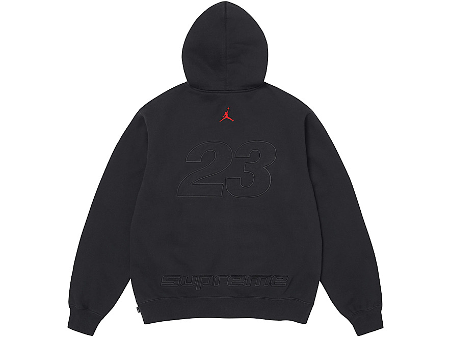 Supreme Jordan Hooded Sweatshirt (SS26) ‘Black’ - Image 2