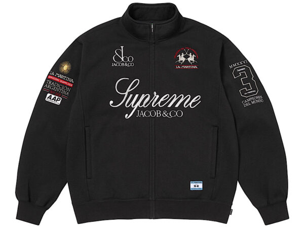 Supreme x La Martina x Jacob & Co Zip Up Sweatshirt ‘Black’