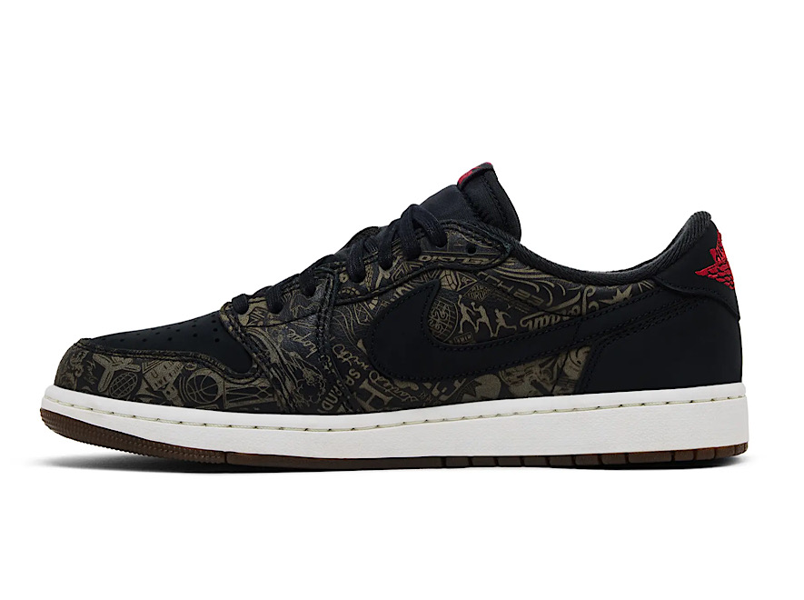 Jordan 1 Retro Low OG Laser Black University Red - Image 2