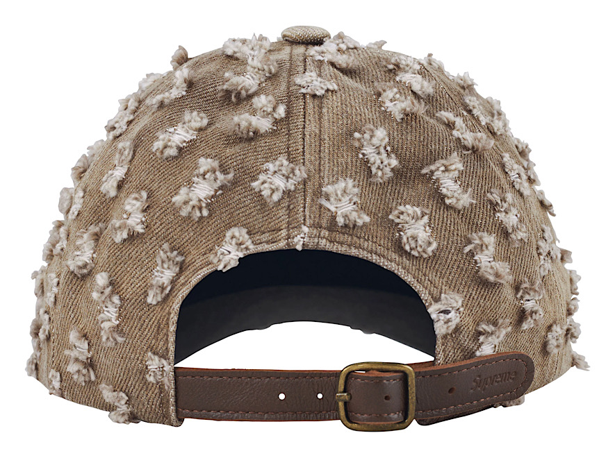 Supreme Hole Punch Rhinestone Denim 6-Panel “Brown” - Image 3