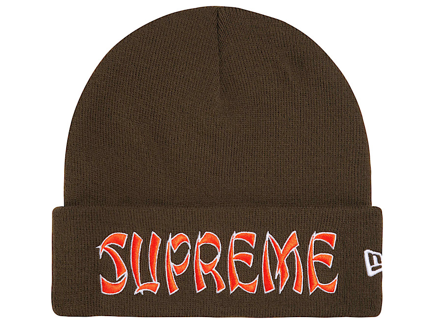 Supreme New Era Action Beanie “Brown”